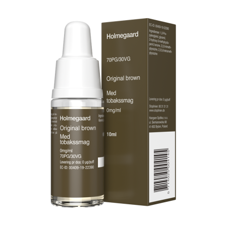 Original brown (Tobacco) - Klassisk e-væske fra Holmegaard - Køb hos Prodamp.dk - 1