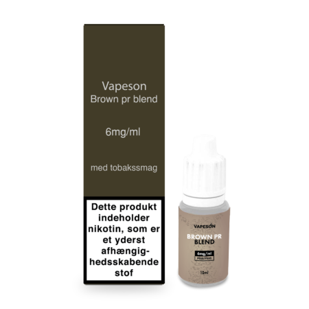 Brown PR Blend e-væske fra Vapeson - Køb hos Prodamp.dk - 1
