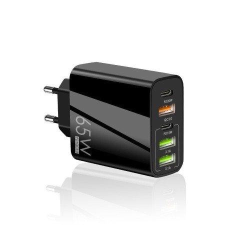 4X USB Væg adapter - Quick Charge - Køb hos Prodamp.dk - 1